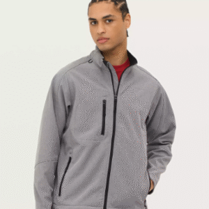 46600 men's soft shell zipped jacket